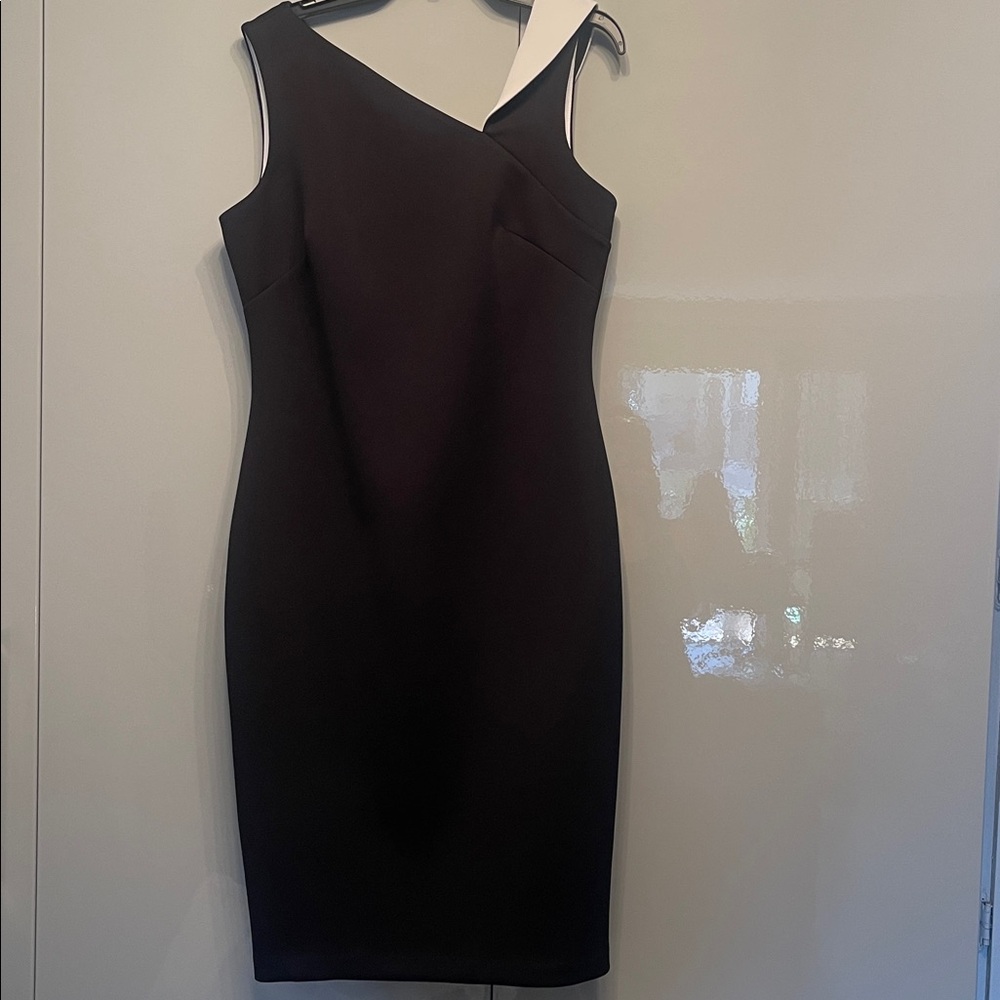 Calvin Klein Black One Shoulder Dress